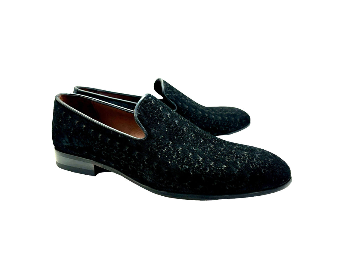 P000503 - Warren Loafer Black Suede | Alberto Nardoni
