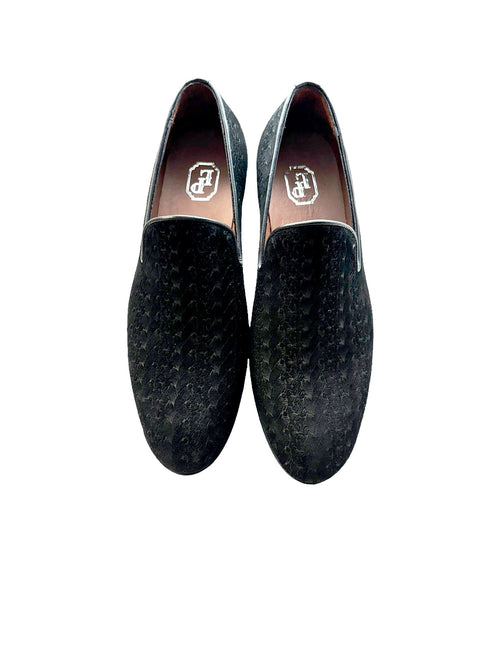 P000503 - Warren Loafer Black Suede