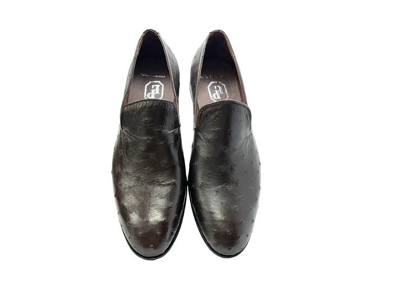 P000507 - Warren Ostrich Loafer- Brown