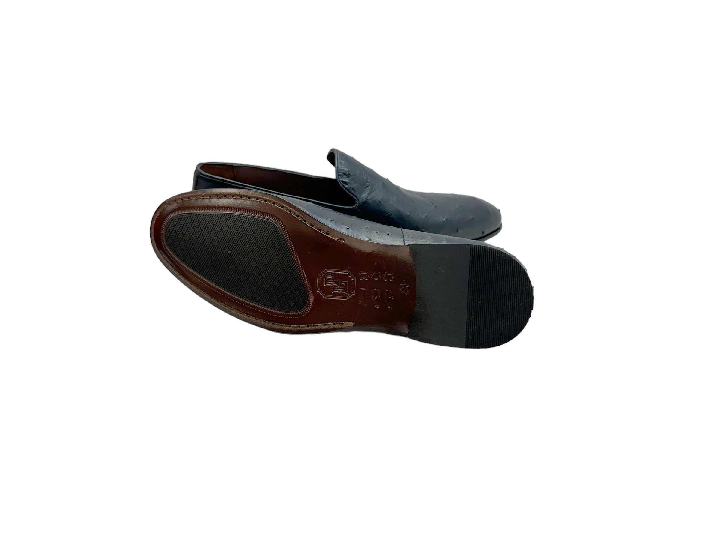 P000508 - Warren Ostrich Loafer- Navy