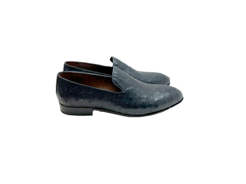 P000508 - Warren Ostrich Loafer- Navy