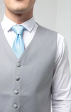 Dove Grey Single Breasted Morning Suit Vest