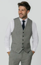 Light Grey Donegal Tweed Vest
