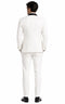 Wedding Tuxedo - Groom Suit - White and Black Prom Suit