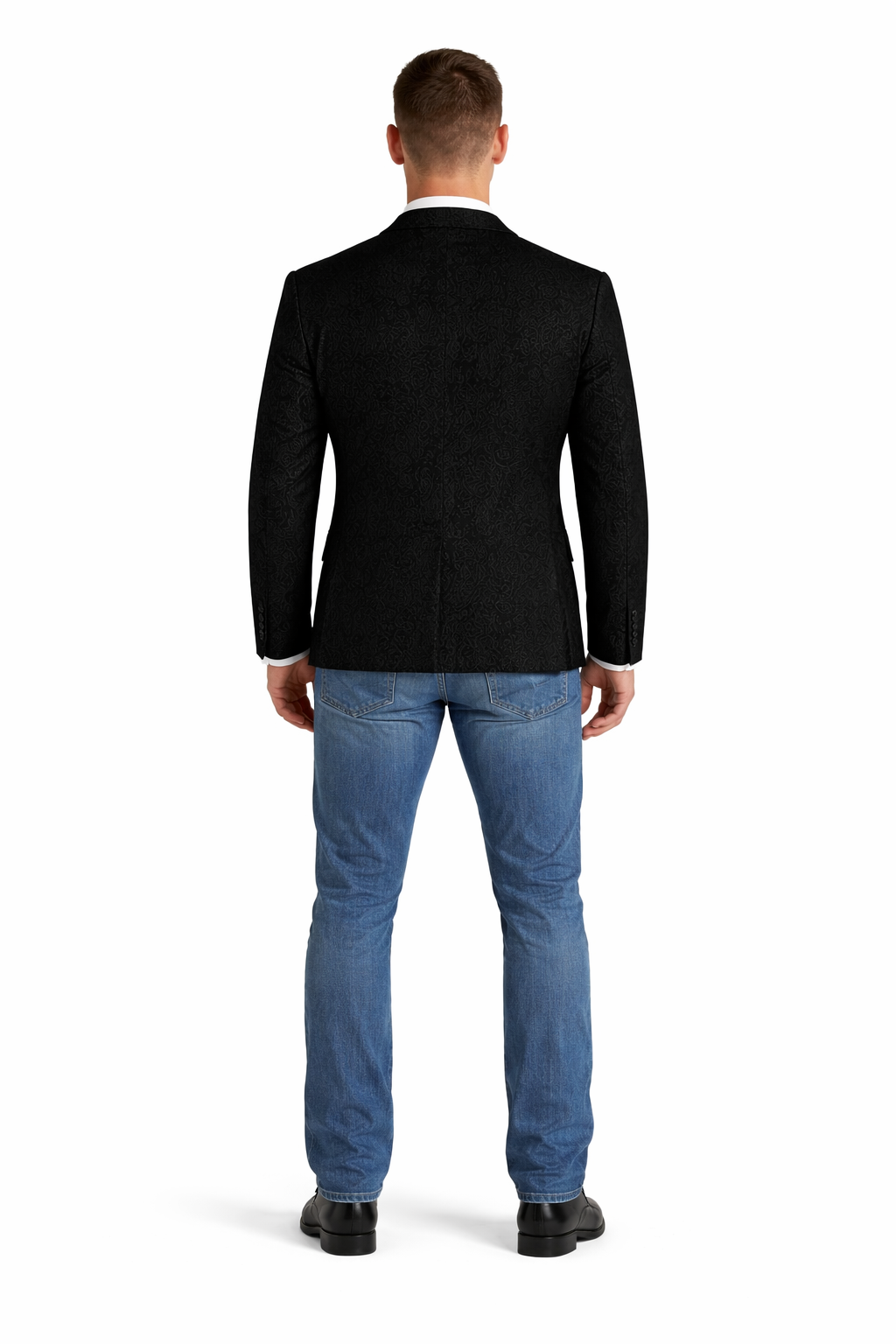 Western Blazer - Saco Vaquero Para Hombre - Paisley Blazer in Black