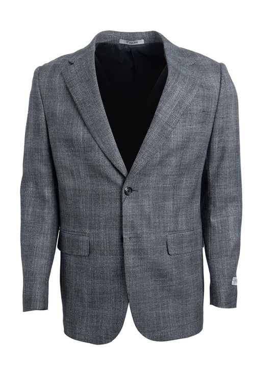 "Mens Stacy Adams Suit - Stacy Adams Suit Men's Glen Plaid Two Button Sport Coat Blazer - Grey"