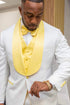 White and Gold Suit - White Gold Tuxedo - AlbertoNardoniStore