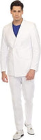 White Double Breasted Seersucker Suit $89 - AlbertoNardoniStore