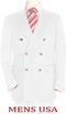 White Double Breasted Suit - AlbertoNardoniStore