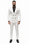 White Suit With Black Pinstripe - 1920'S 1940'S Dress Suit
