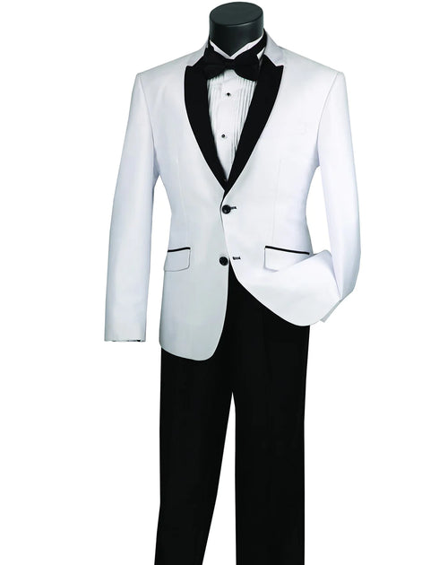 White tuxedo wedding groom - White wedding tuxedos - AlbertoNardoniStore