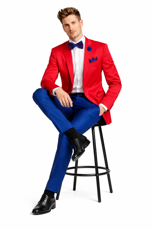Wholesale Mens Jackets - Wholesale Blazer - Red Blazer