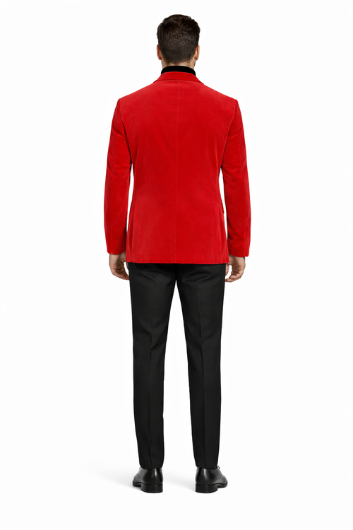 Wholesale Mens Jackets - Wholesale Blazer - Red Velvet  Blazer