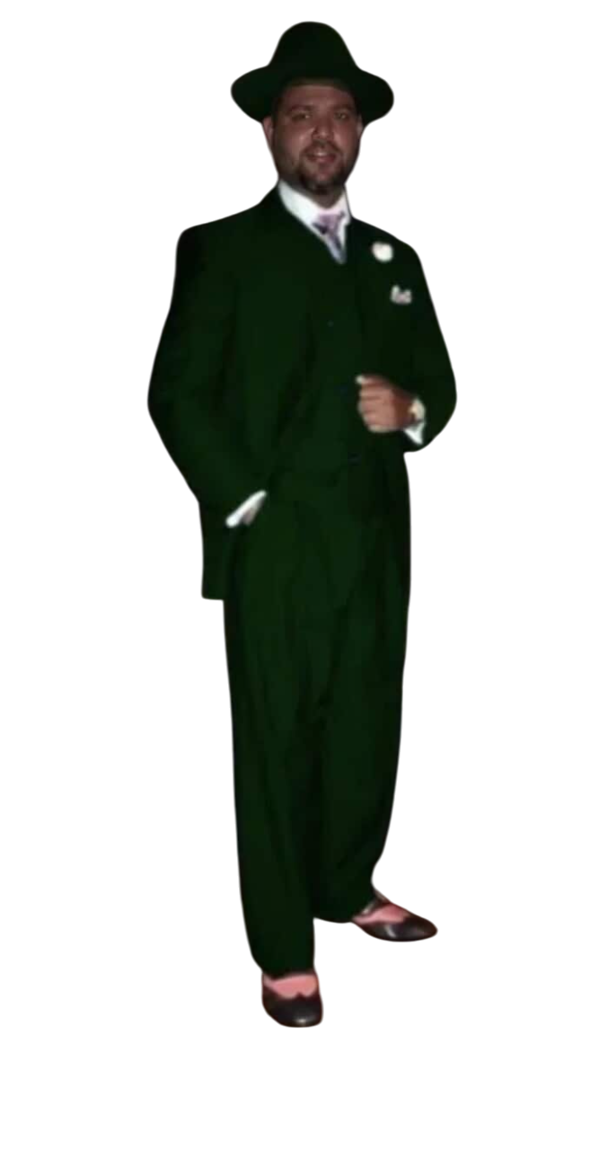 Wide Leg Pleated Pants Pants - 100% Wool Suit - Double Breasted Vest Peak Lapel - Classic Fit Suit - Vested Suit - Dark Green