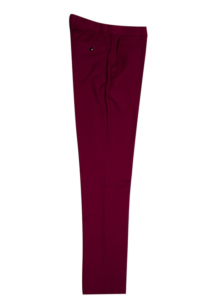 "Mens Stacy Adams Suit - Stacy Adams Suit Men's Burgundy Suit - One Button Peak Lapel with Vest"