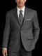 Wool Fabric Suit - Gray Suit With Blue Shirt