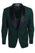 Mens Stacy Adams Suit - Stacy Adams Suit Men's Vested Shawl Lapel Tuxedo - Hunter Green