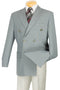 Mens Double Breasted Dress Blazer in Grey