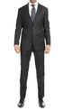 Yves Grey Plaid Check Men'S Premium 2PC Premium Wool Slim Fit Suit