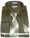 Mens Black Striped Dress Shirt - AlbertoNardoniStore