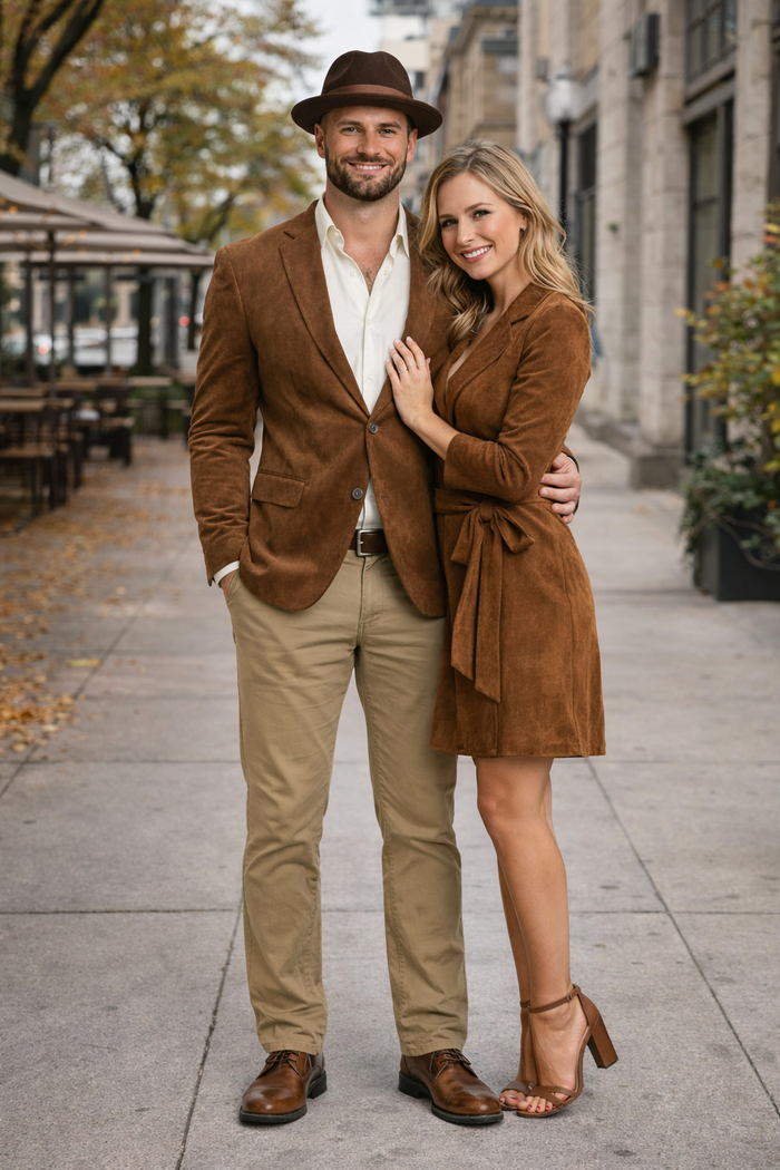 Zacchi Men’s Cognac Suede Sport Coat
