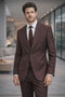 Statement Men's 2 Piece 100% Wool Modern Fit Suit - Pic Stitching