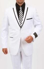 White and Black Tuxedo - AlbertoNardoniStore