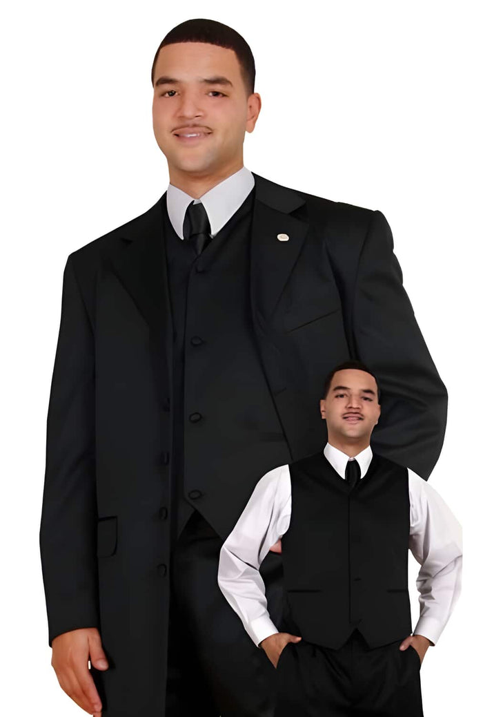 Mens  Black  Coat