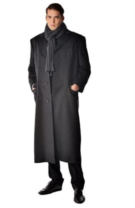 100% Cashmere Mens Overcoat - Pure Cashmere Coat – AlbertoNardoniStore