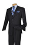 48XL Suit - 48 Extra Long Suit - Navy Blue Suit - AlbertoNardoniStore