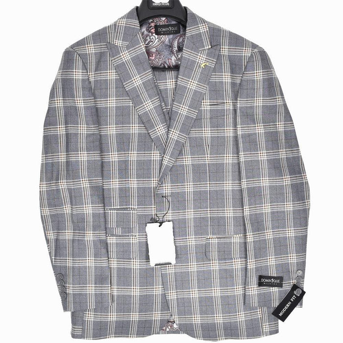 9856-11 Dominique Wilkins Vested Peak Lapel Suit - AlbertoNardoniStore