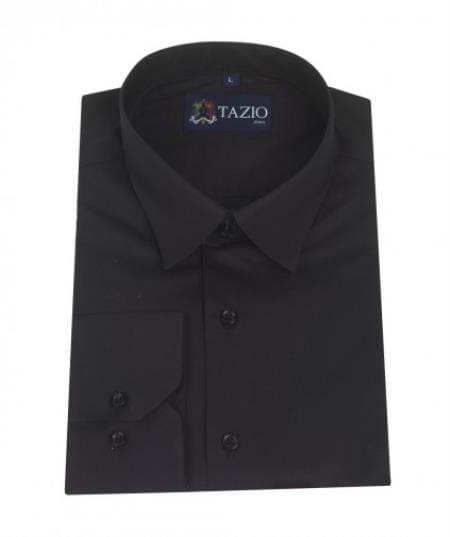 Affordable Clearance Mens Black Dress Shirt Sale Online Trendy - AlbertoNardoniStore