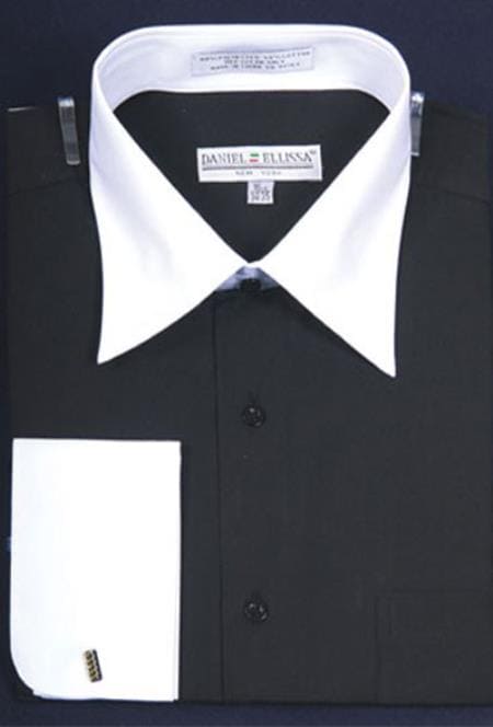 Affordable Clearance Mens Black Dress Shirt Sale Online Trendy - AlbertoNardoniStore