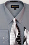 Affordable Clearance Mens Charcoal Dress Shirt Sale Online Trendy - AlbertoNardoniStore