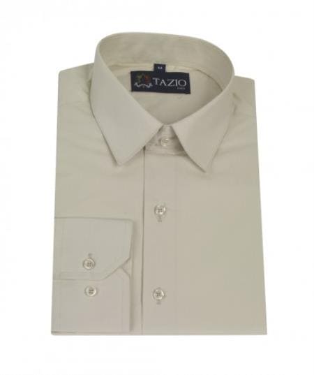 Affordable Clearance Mens Cream Dress Shirt Sale Online Trendy - AlbertoNardoniStore