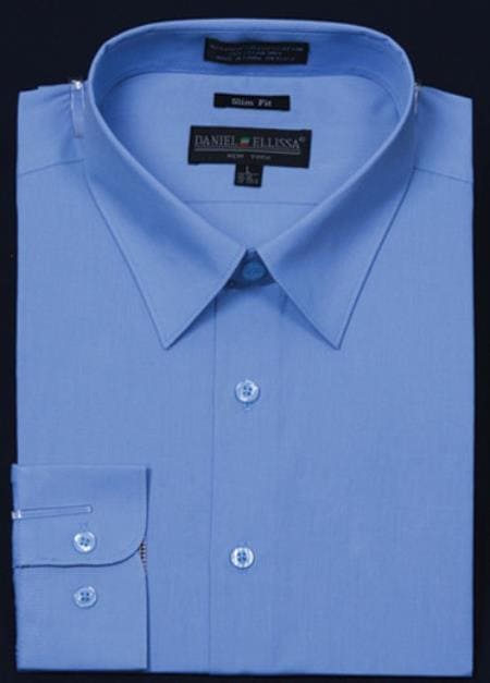 Affordable Clearance Mens Light Blue Dress Shirt Sale Online Trendy - AlbertoNardoniStore