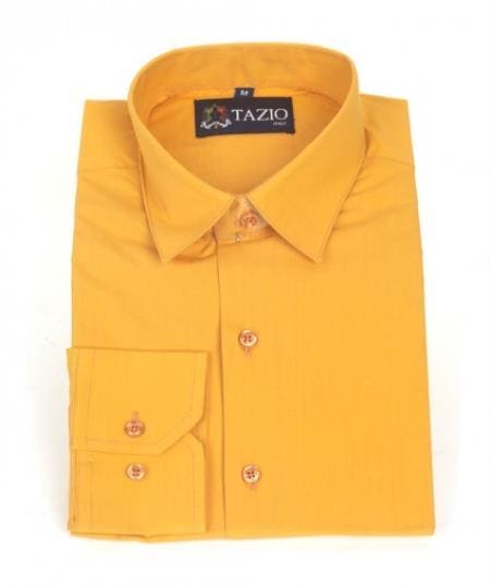 Affordable Clearance Mens Orange Dress Shirt Sale Online Trendy - AlbertoNardoniStore