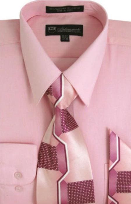 Affordable Clearance Mens Pink Dress Shirt Sale Online Trendy - AlbertoNardoniStore