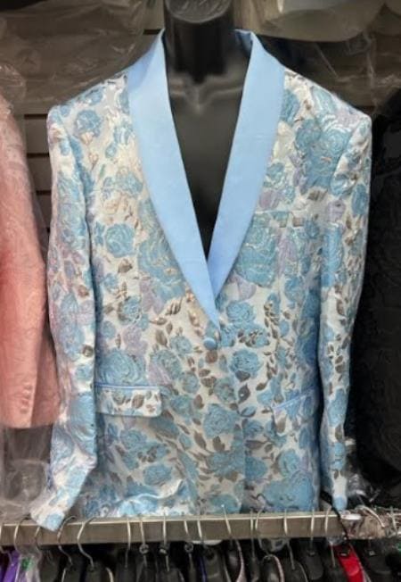 Baby Blue Prom Suit - Sky Blue Prom Suits - AlbertoNardoniStore