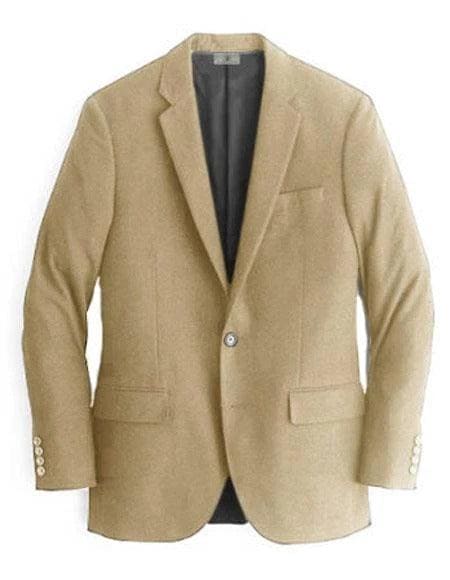 Beige Cashmere Sport coat Blazer - AlbertoNardoniStore