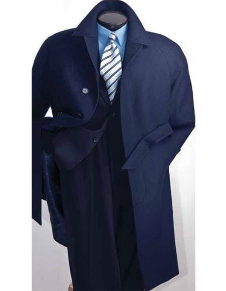 Belt-Coat 15157-1# Navy - Wholesale Coat - Wholesale Winter Coats - AlbertoNardoniStore