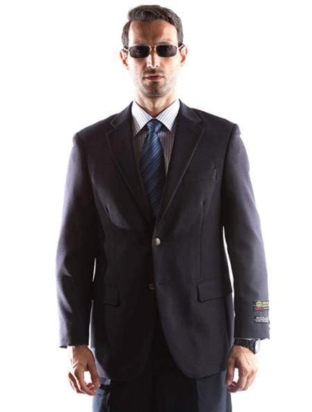 Big And Tall & Extra Long Sizes Mens Blazer With Brass Buttons - AlbertoNardoniStore