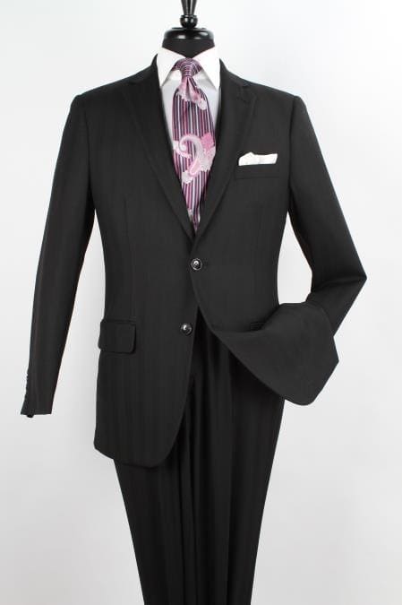 Big and Tall Black Suit - AlbertoNardoniStore