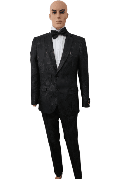 Big and Tall Black Suit - AlbertoNardoniStore