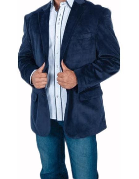 Big And Tall Velvet Blazer - Big And Tall Velvet Sport Coat - AlbertoNardoniStore