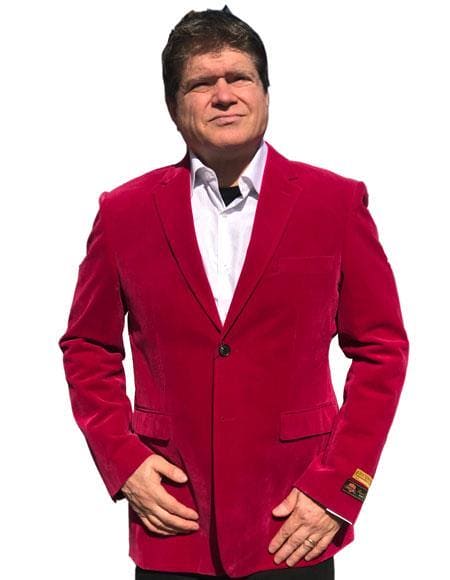 Big And Tall Velvet Blazer - Big And Tall Velvet Sport Coat - AlbertoNardoniStore