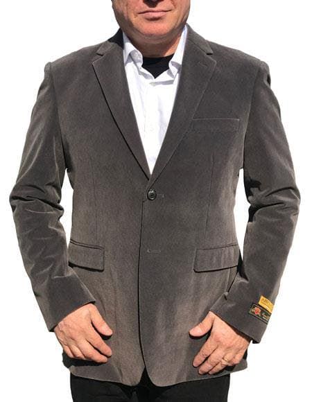 Big And Tall Velvet Blazer - Big And Tall Velvet Sport Coat - AlbertoNardoniStore