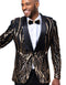 Black And Gold Prom Tuxedo - AlbertoNardoniStore