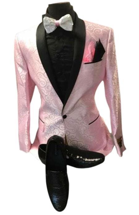 Black and Pink Tuxedo - AlbertoNardoniStore