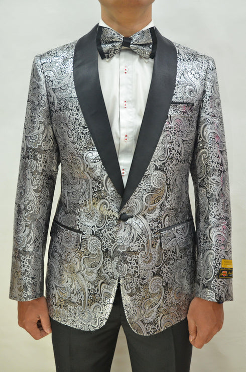 Black And Silver Blazer - AlbertoNardoniStore